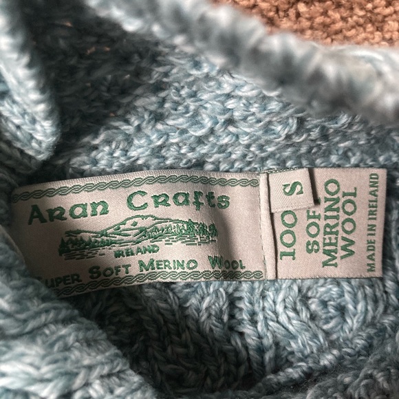 Aran Crafts Super Soft Merino Wool Sweater NWT - Picture 4 of 8